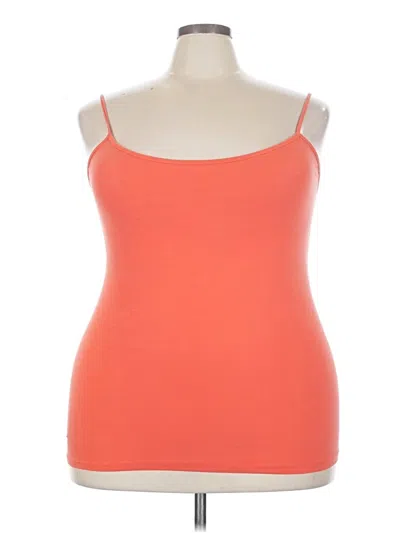 Pre-owned Bobbie Brooks Tank Top Orange Strapless Neckline Tops