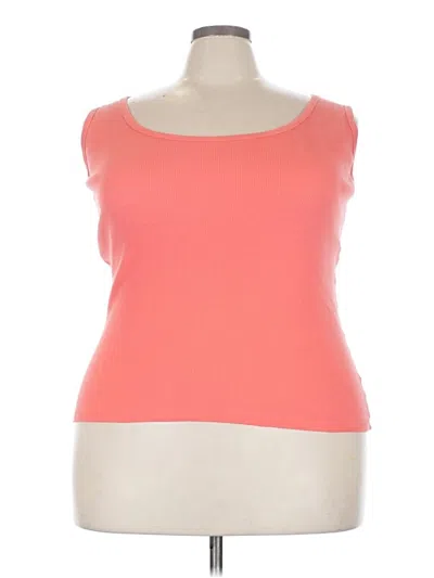 Pre-owned Bobbie Brooks Tank Top Orange Strapless Neckline Tops