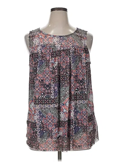 Pre-owned Bobbie Brooks Tank Top Purple Strapless Neckline Tops