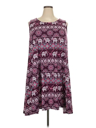 Pre-owned Bobbie Brooks Tank Top Purple Strapless Neckline Tops