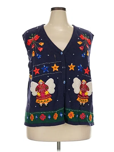 Pre-owned Bobbie Brooks Vest In Blue