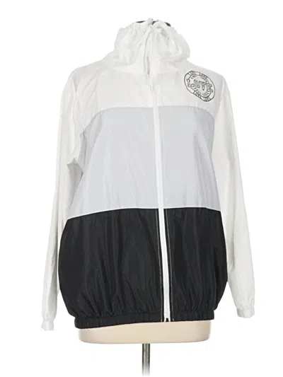 Pre-owned Bobbie Brooks Zip Up Hoodie In Silver