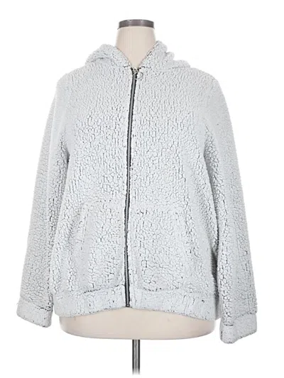 Pre-owned Bobbie Brooks Zip Up Hoodie In Silver