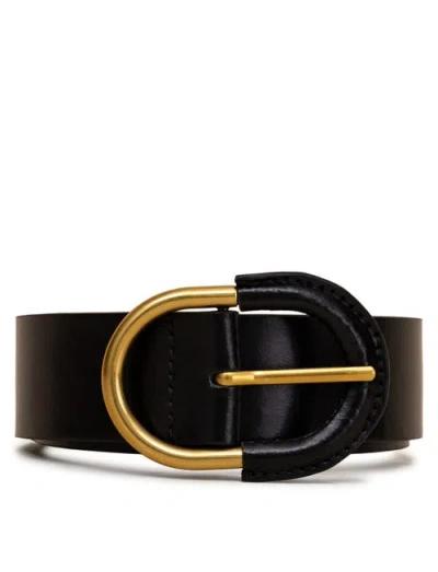 Bobbies Addaia Belts In Dark Black