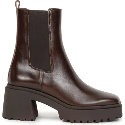 Bobbies Amara Flat Ankle Boots In Brown