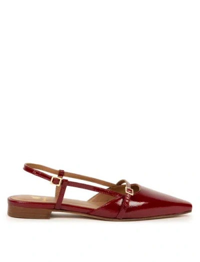 Bobbies Amel Ballet Flats In Burgundy