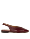 Bobbies Anouk Ballet Flats In Burgundy