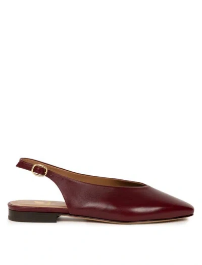 Bobbies Anouk Ballet Flats In Burgundy