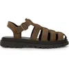 Bobbies Argos Flat Sandals In Brown