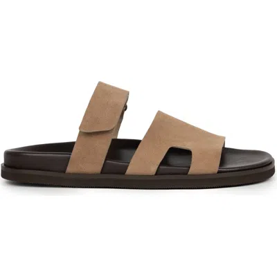 Bobbies Barry Flat Sandals In Brown