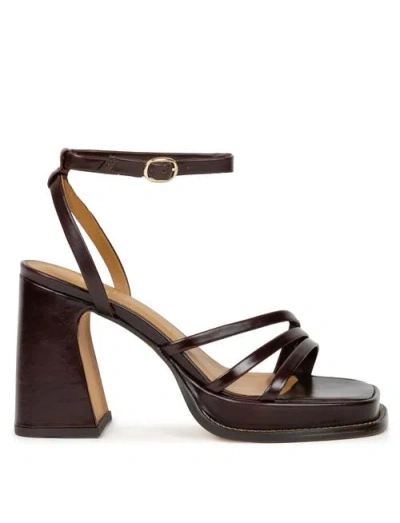 Bobbies Bella Heeled Sandals In Brown
