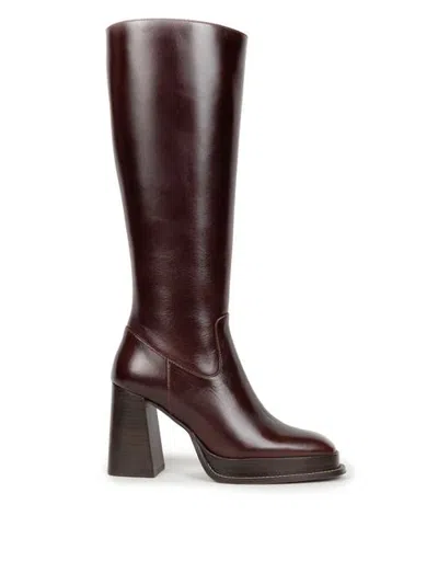 Bobbies Callie Knee-high Boots In Animal Print