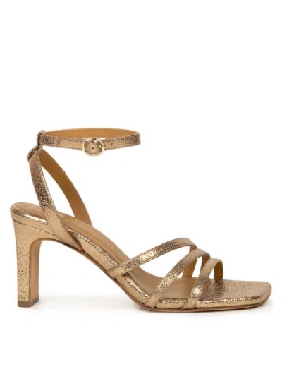 Bobbies Davina Heeled Sandals In Gold