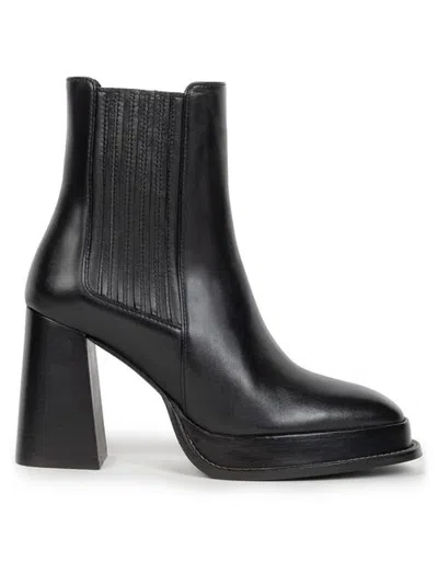 Bobbies Deva Heeled Ankle Boots In Black