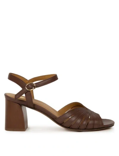 Bobbies Eileen Heeled Sandals In Brown