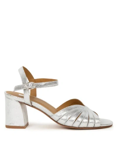 Bobbies Eileen Heeled Sandals In Gray