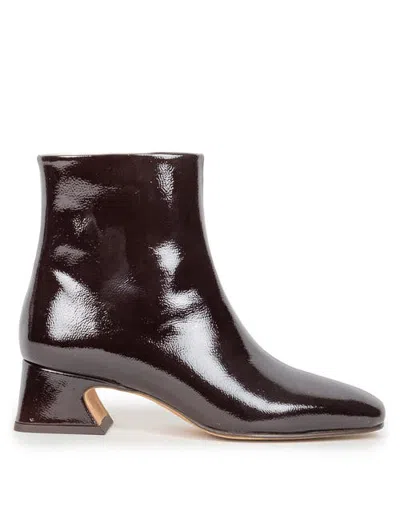 Bobbies Eline Flat Ankle Boots In Animal Print