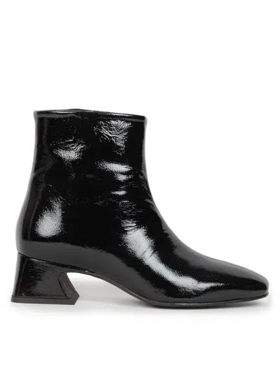 Bobbies Eline Flat Ankle Boots In Animal Print