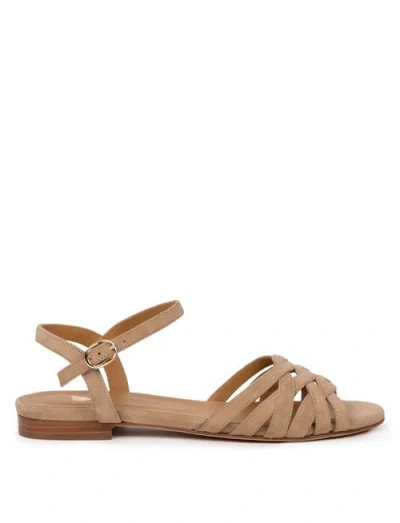 Bobbies Ellis Flat Sandals In Brown