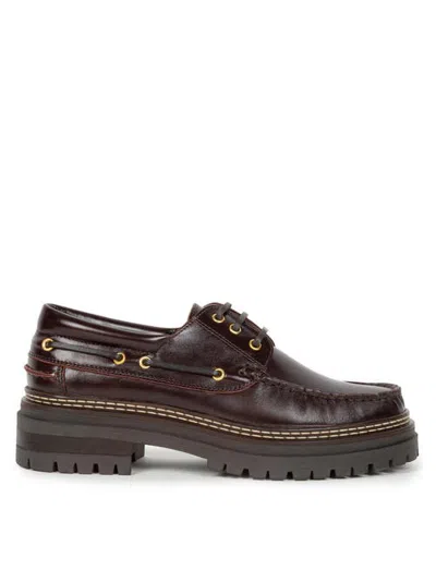 Bobbies Farah Boat Shoes In Brown