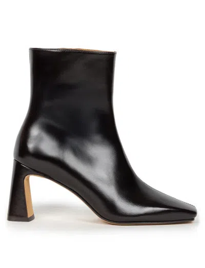 Bobbies Hazel Heeled Ankle Boots In Black