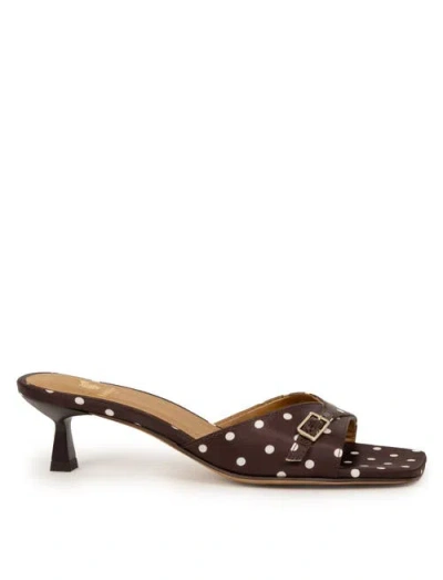 Bobbies June Heeled Sandals In Brown