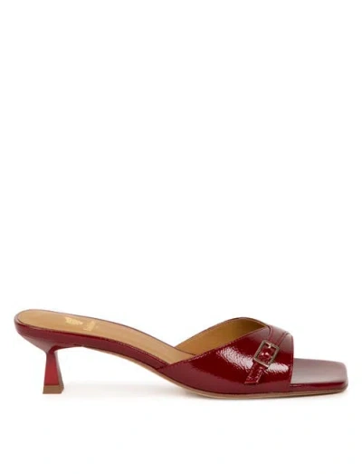 Bobbies June Heeled Sandals In Red