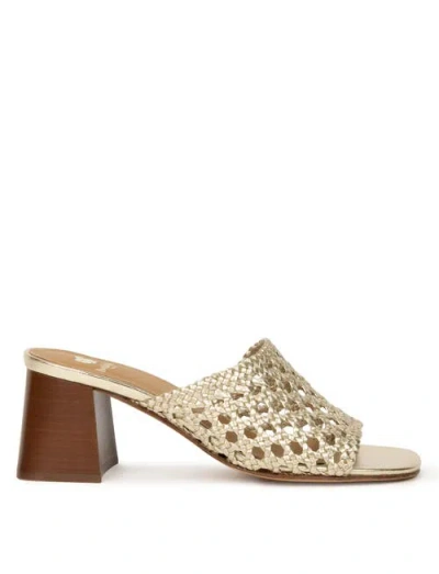 Bobbies Kelly Heeled Sandals In Gold