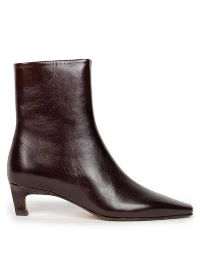 Bobbies Lauren Flat Ankle Boots In Black