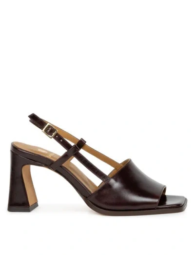 Bobbies Maé Heeled Sandals In Brown
