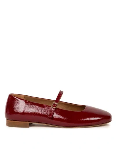 Bobbies Mikie Ballet Flats In Burgundy