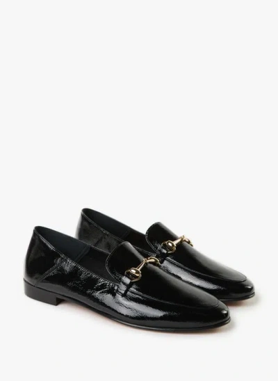 Bobbies Mocassins Vernis En Cuir In Black