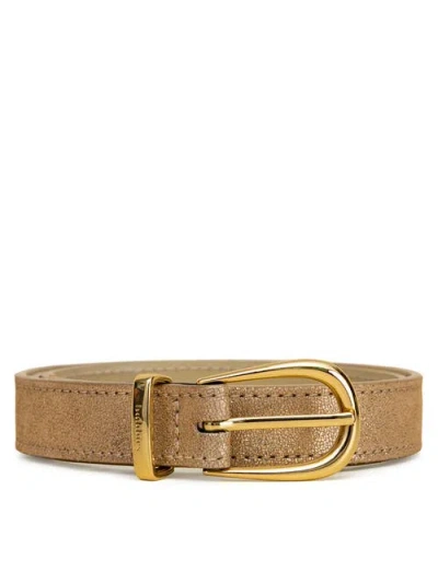 Bobbies Montmartre Belts In Iridescent Champagne