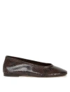 Bobbies Ninon Ballet Flats In Brown