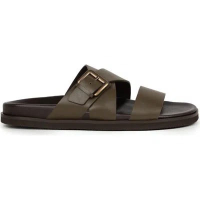 Bobbies Paraty Flat Sandals In Green
