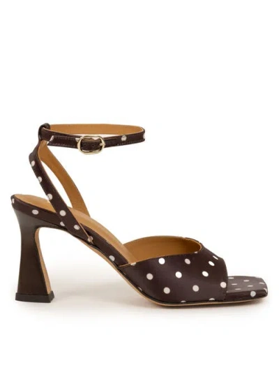 Bobbies Piper Heeled Sandals In Brown