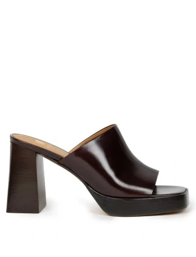 Bobbies Renata Heeled Sandals In Brown