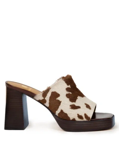 Bobbies Renata Heeled Sandals In Multi