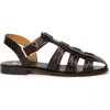 Bobbies Romane Flat Sandals In Brown