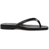 Bobbies Sol Flat Sandals In Black