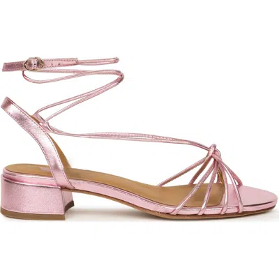 Bobbies Tara Heeled Sandals In Pink