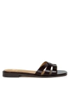 Bobbies Thaïs Flat Sandals In Black