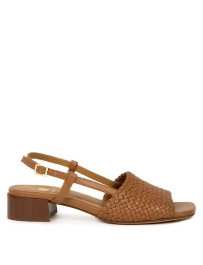 Bobbies Vanda Heeled Sandals In Brown