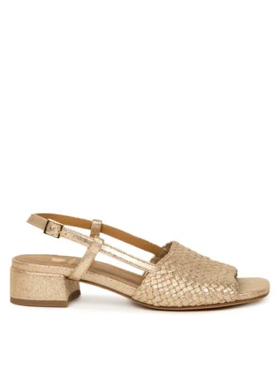 Bobbies Vanda Heeled Sandals In Gold