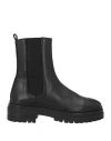 Bobbies Woman Ankle Boots Black Size 7 Lambskin