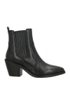 Bobbies Woman Ankle Boots Black Size 8 Lambskin