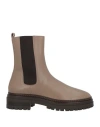 Bobbies Woman Ankle Boots Taupe Size 11 Lambskin