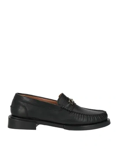 Bobbies Woman Loafers Black Size 7 Lambskin