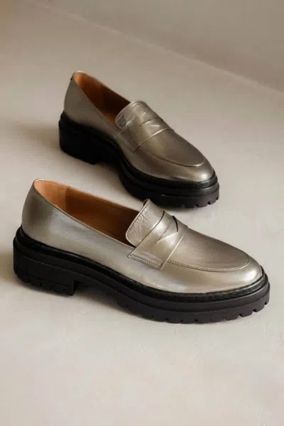 Bobbies Women's Amalia Loafer In Cosmic Silver In Multi