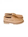 Bobbies Women's Betlem Boat Shoes In Soft Sand In Multi